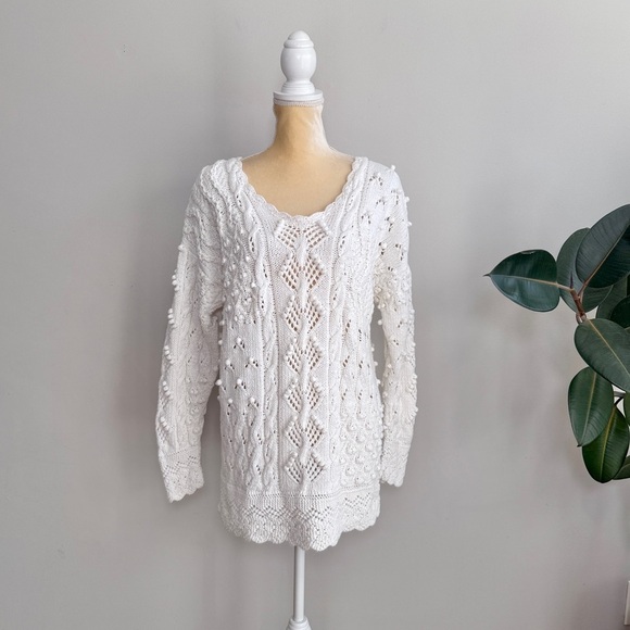 Vintage bubble knit sweater by Yarnworks - Picture 1 of 6